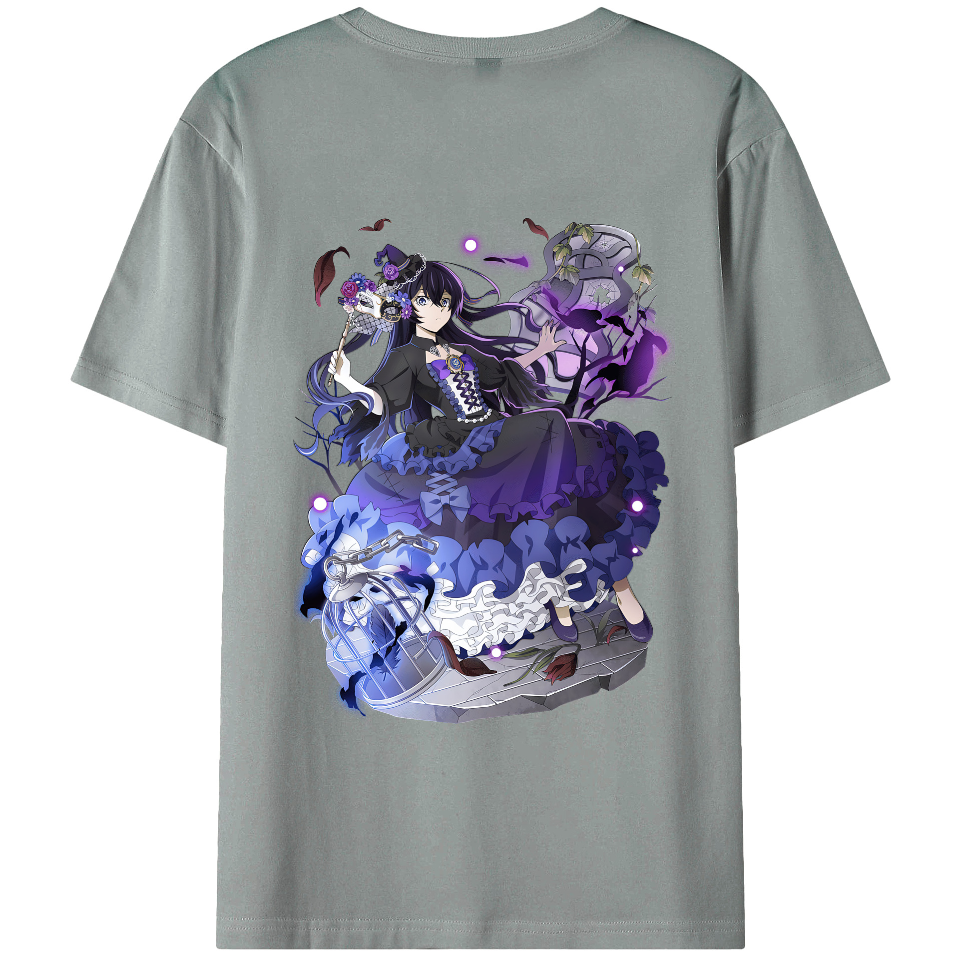 （画像用） 文豪ストレイドッグス Bungo Stray Dogs 綿100％ メンズ半袖Tシャツ（バックプリント） 通気性